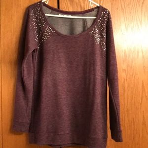 Purple Maurices glitzy sweatshirt